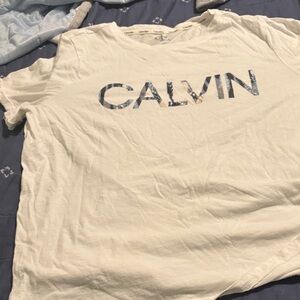 Calvin Klein White Short Sleeve Tee
